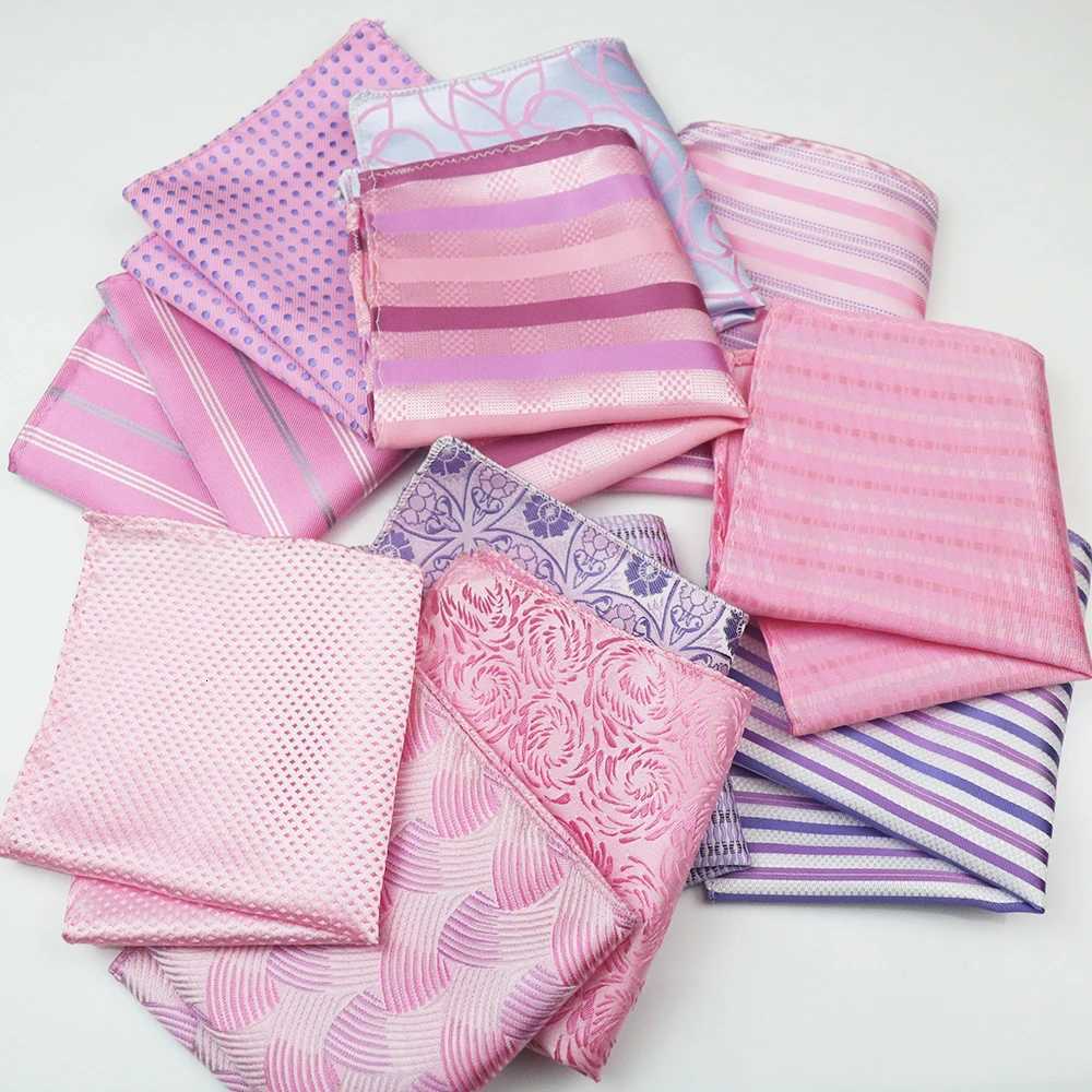 New Dot Striped Pocket Square For Men cm Formal Handkerchief Towel Gro Wedding Suit Cravat Hanky Host Chest Small Scarf Y251024