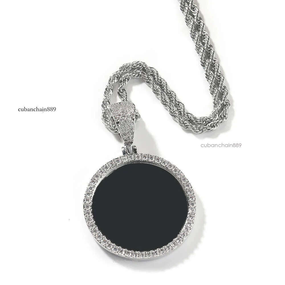 Hip Hop personality pendant DIY cpreative photo cuban chain dia necklace jewelry moissanite sterling sier