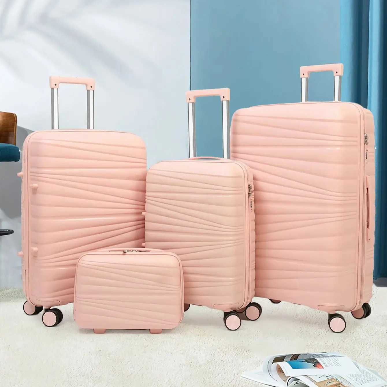 Suitcase 2024 28 Inch Female FineTuning Retro Trolley Bag Travel Suitcase Boarding Suitcase Roller SuitcaseW251024