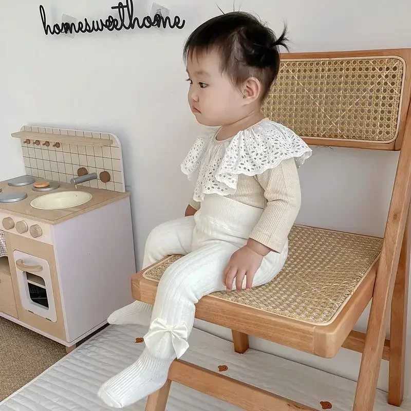 Winter Childrens Plush Thickened Pantyhose Baby Bow Cashmere Tights Warm Pantyhose for Kids Girls Pantys Toddler StockingT251024