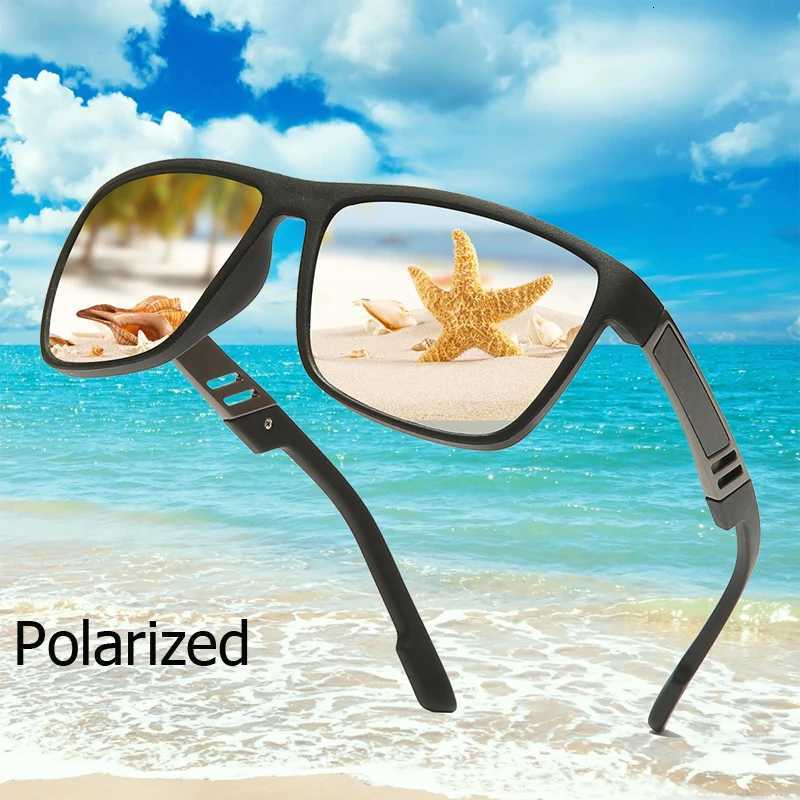 2025 New Men Polarized Sunglasses Fashion Women Square Yellow Lens Sun Glasses Retro Men Outdoor Fishing Eyewear Uv400 GlassT251024