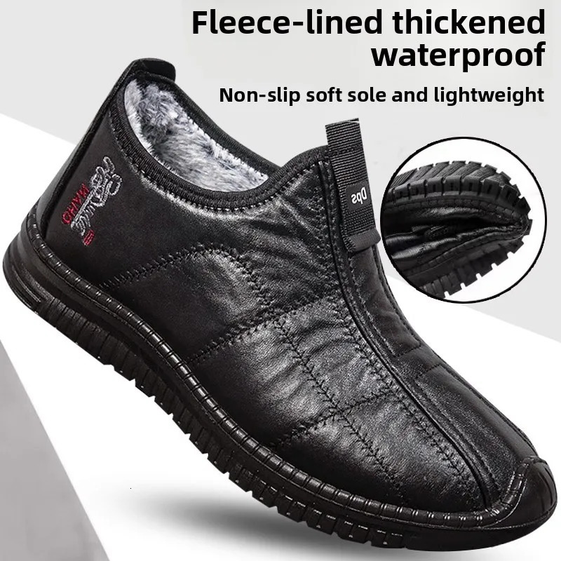 Winter Cotton oes Waterproof Old Beijing Cloth oes Mens MidAged And ly Fathers oes AntiSlip Fce Soft Bot251020