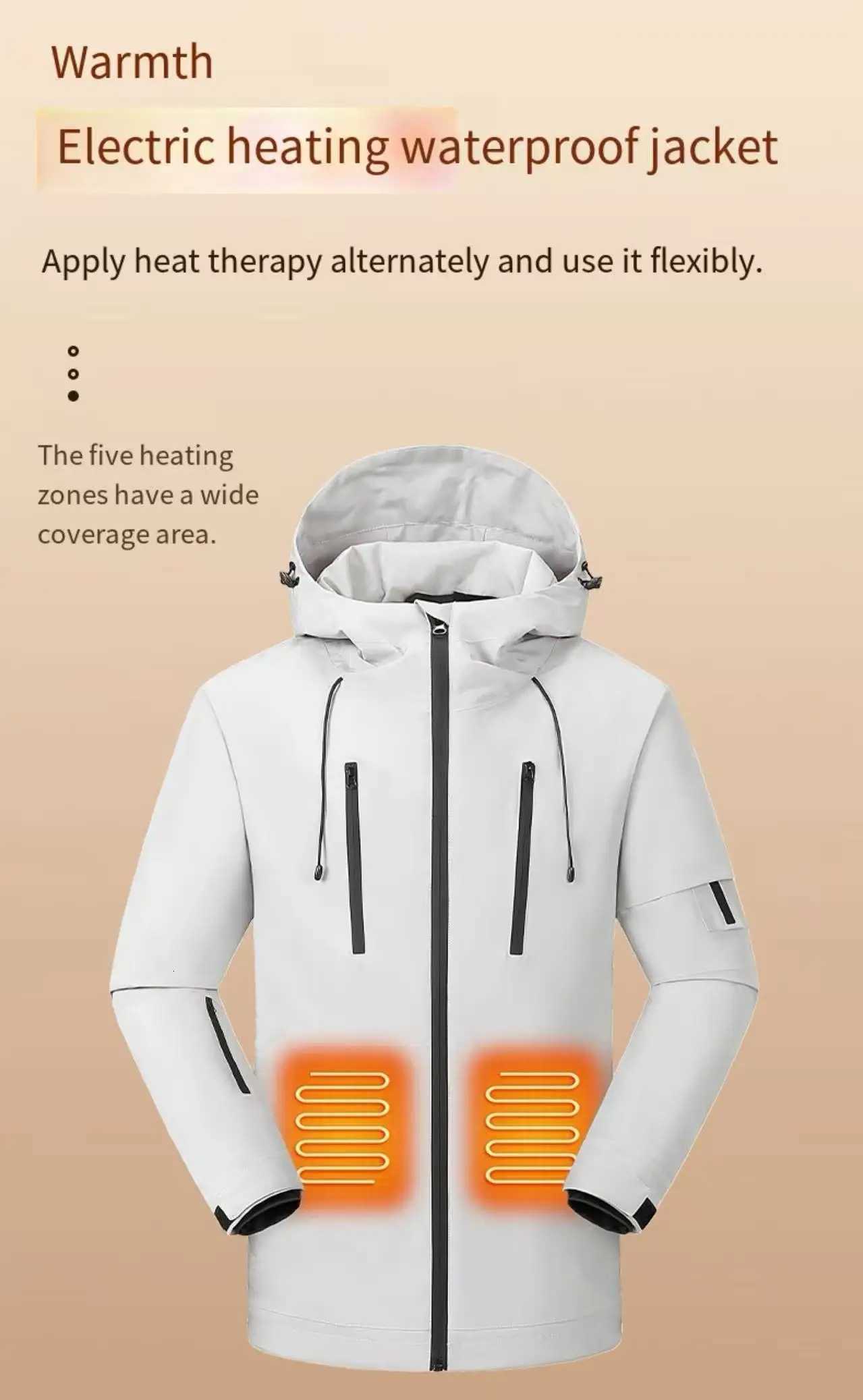 2025 New CrossBorder Winter FleeceLined Smart Heating Jacket Fully HeatSealed Unisex StyleNo Power Bank Z251024
