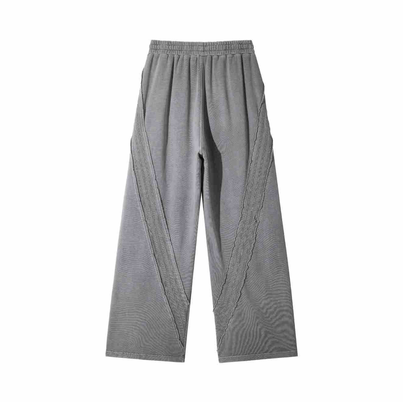HOUZHOU Hip Hop Grey Sweatpants Sports Pants Button Jean Elastic Waist Pants Loose Trousers Y2K Casual Sportwear Pants Joggers 240527