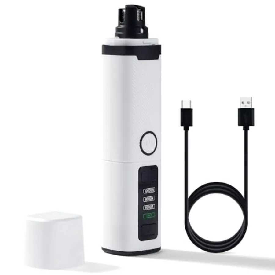 3Speed Electric Pet Nail Trimmer with LED Lights for Small Medium and Large Dogs Rechargeable Toenail Grinder for Safe and Effi Z20251024