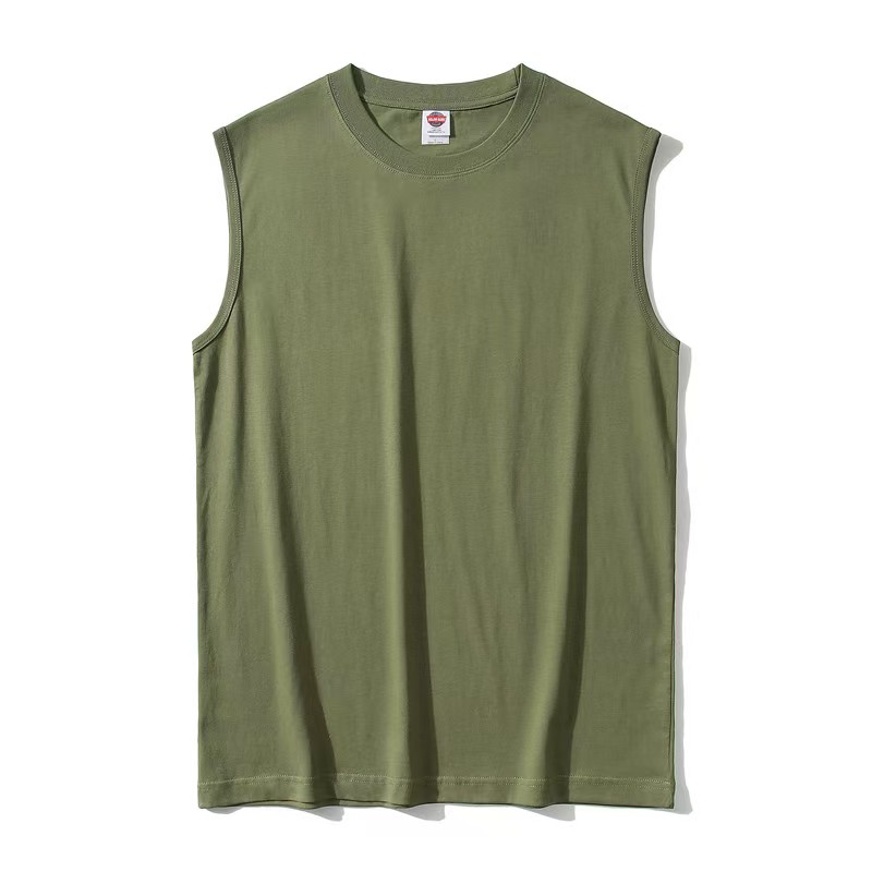 220g pure cotton sleeveless T-shirt, waistcoat sports vest CF21213