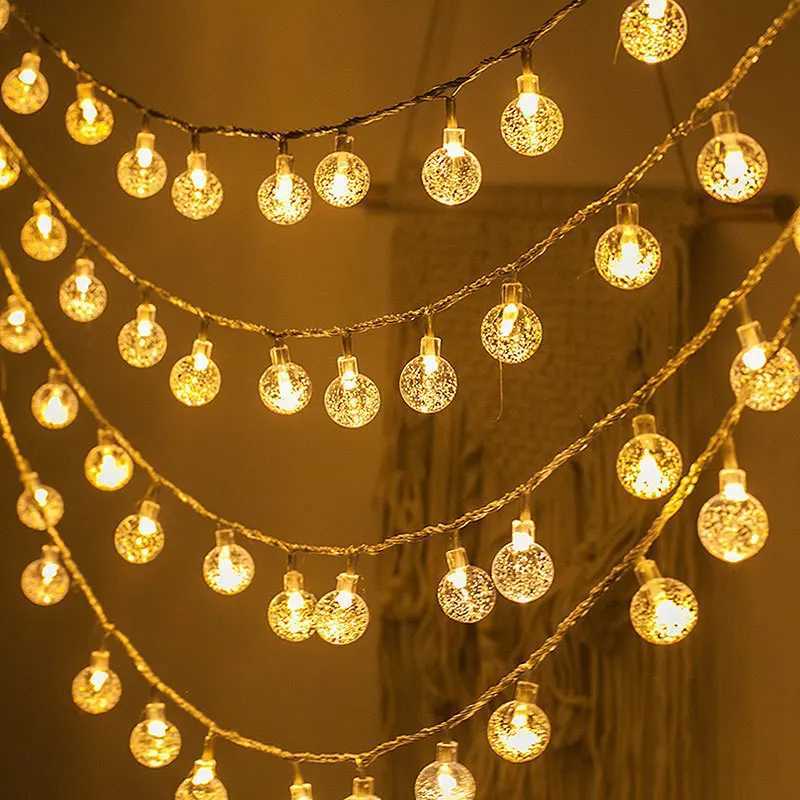 153M Christmas Lights Snowflake String Lights Fairy Lights Waterproof Star Ball LED Lamp for Home Christmas Tree Garden Decor C251024