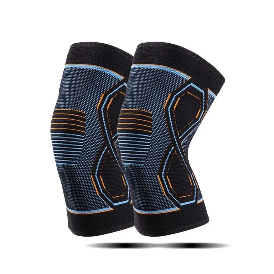 1PCS Knitted Knee Pads Compression Sleeves Joint Pain Arthritis Relief Running Fitness Elastic Wrap Brace Knee Pads Men WomenW251024