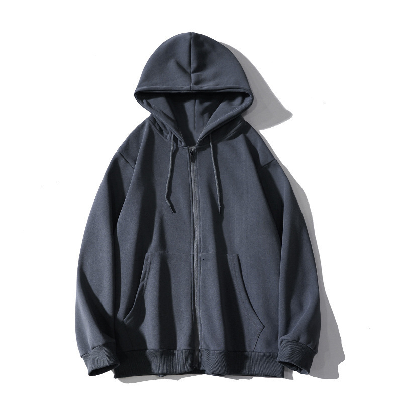 Cardigan Zipper Sweatshirt Men Solid Color Jacket 2024 Autumn Youth Casual Versatile Designer Hoodie Jacket Tracksuit Men Polo Veste Coat Hooded Thin 