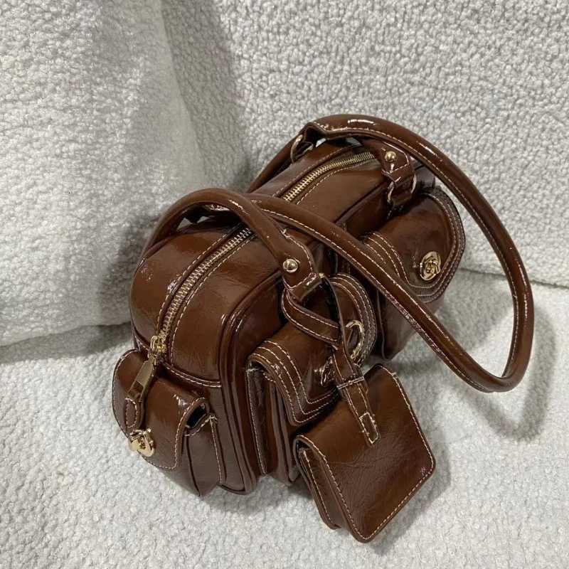 Mtipocket Wens Handbag Versatile Cmuter Bag Faiable Underarm Bag for Autumn Winter Work And Travel Y251022