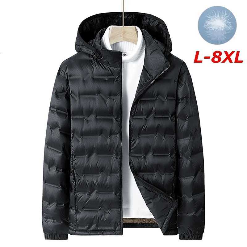 Men Winter New Down Jacket Men Hooded Waterproof Windproof Puffer Jacket Detachable Hat Coat Casual Lightweight Down Jacket Male Z251024