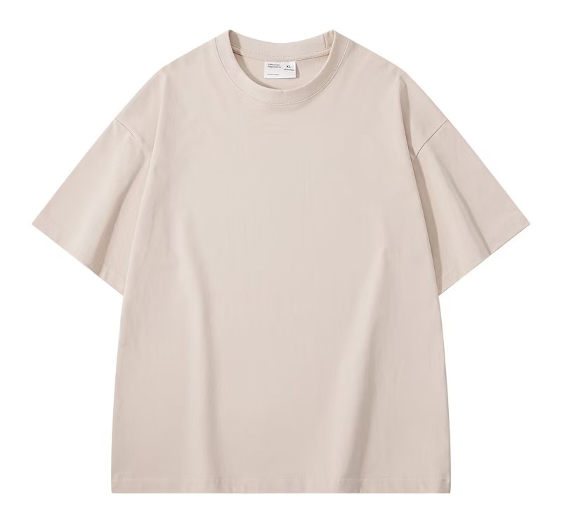 Men's Oversized White Crew Neck T-Shirt Short Sleeve Loose Fit Casual Basic Tee for Daily & Streetwear CF00148-HVT