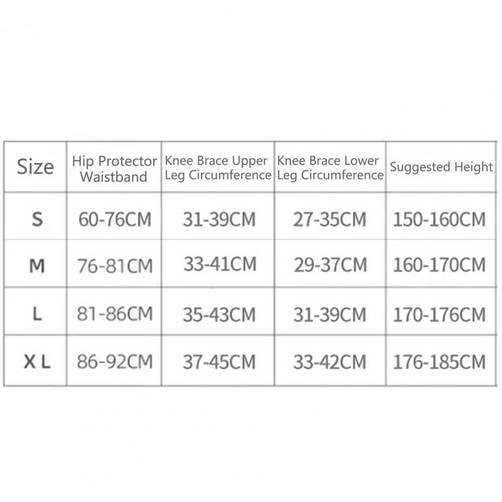 1 PcPair Skating Protective Gear Vibration Damping Shock Absorption Ergonomics Thickened Ski Knee And Hip Pads Skiing SuppliesW251024