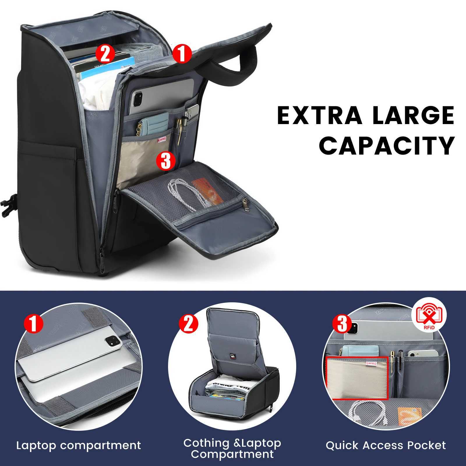 20 Inch Boarding Cabin Luggage Suitcase Rolling Luggage Backpack Women Men Carry on Travel Trolley Case with USB Business BagsW251024