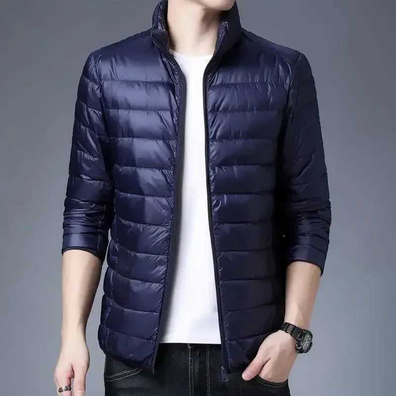 Solid Color Down Jacket Man Slim Fit Winter Coat for Men Cheap Clothes Offer New In Original Brands Cold Fast Delvery Harajuku Z251024