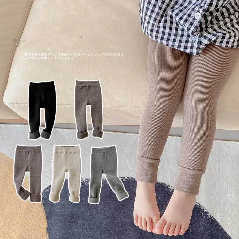 MILANCEl Kids Pants Fleece Leggings Children Warm Girls Skinny PantsT251024