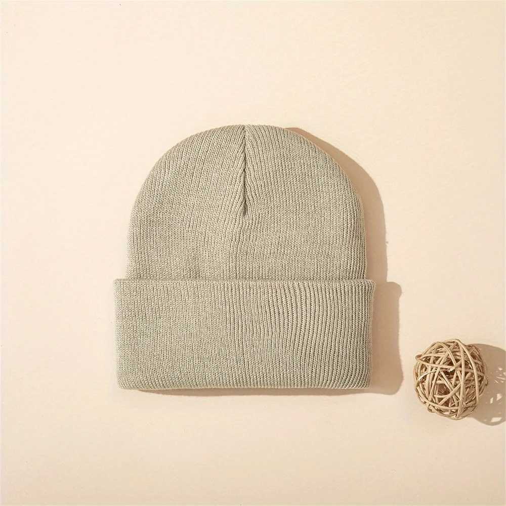 4pcs Baby Hat Knit Cuffed Beanie for Boys and Girls Winter Warm Knitted Beanie Hats for Skiing OutdoorL251024