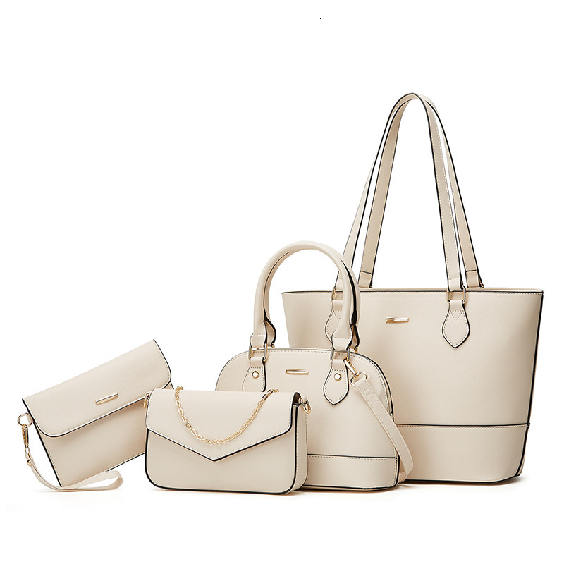 Luxury handbag autumn and winter new designer bag trendy fashion women's shoulder bag minimalist splicing versatile bag four piece set