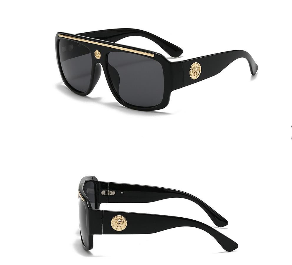 Designer Sunglasses For Women Men Oversized Sunglasses Fashion Classic Polarized Sunglasses Luxury Goggle Pilot PC Frame Oversized UV400 Eyewear K49