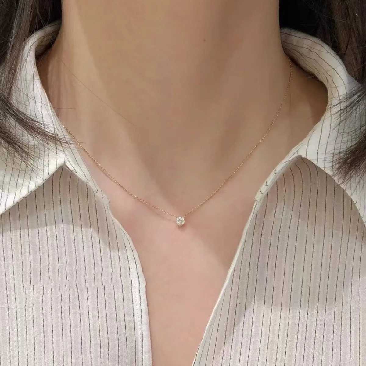 Hot Sale Stainl Steel Zircon Thin Clavicle Chain Necklace for Women Festive Party Jewelry WholesaleXJ251024