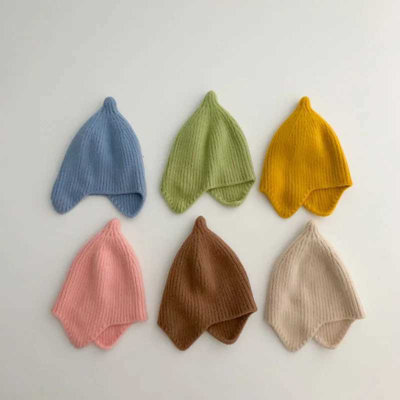 Baby Ear Protection Warm Kids Knit Hat Soft Baby Bonnet Cap For Girls Boys Newborn Beanies Kids Hat New Born Photography PropsL251024