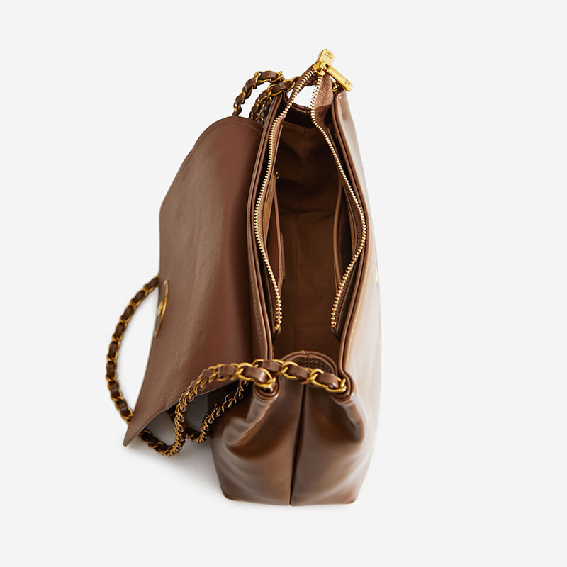 Autumn and Winter New Matte Designer Bag Fashion Large Capacity Luxury Handbag Suede Leather Splicing Office Commuter Tote Bag Women's Shoulder B