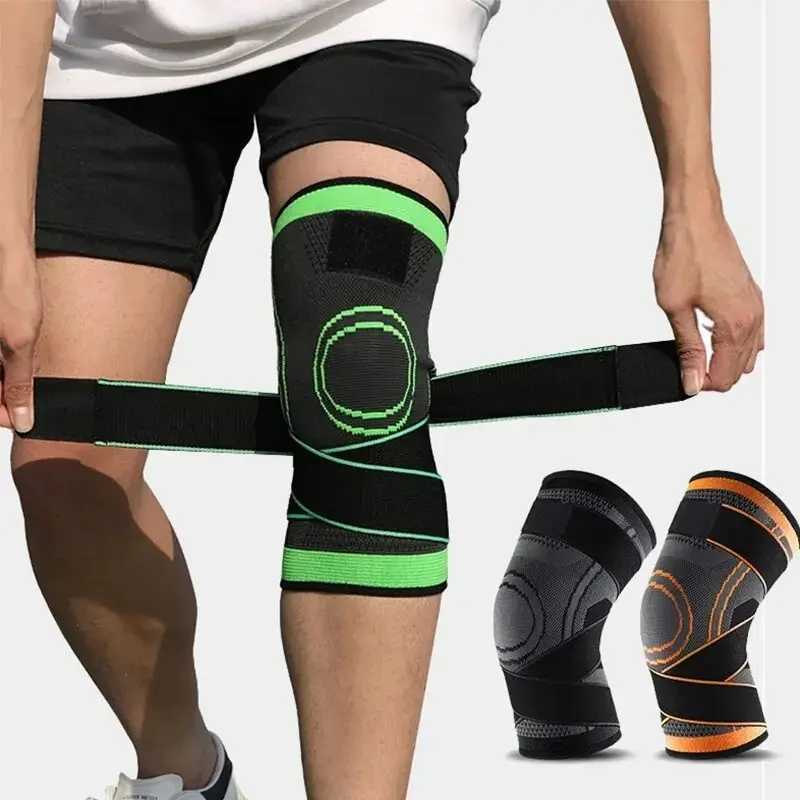 Knee Compressions Sleeve with Adjustable Straps for Running Working Out and Sports Wearing All DayW251024
