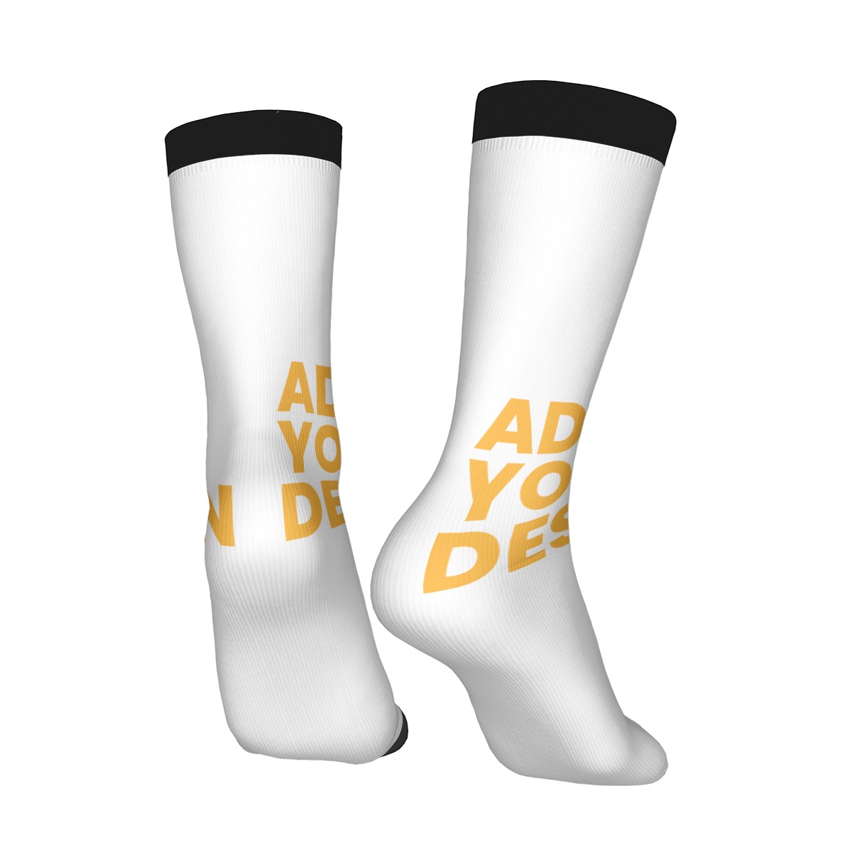 DHgatepod Contrast Color Athletic Socks - Moisture-Wicking Polyester Blend with Cushioned Sole & Modern Color Block Design