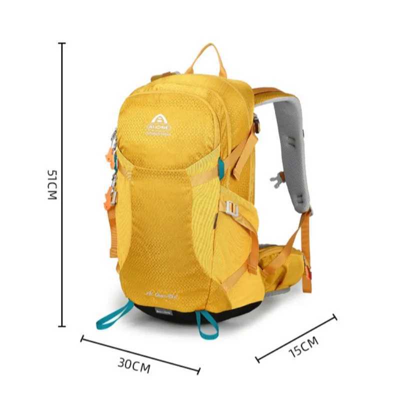Classic Design Outdoor Backpack 25L Water Resistant Nylon External Frame Backpacking Camping Travelling Hiking Backpack J251024