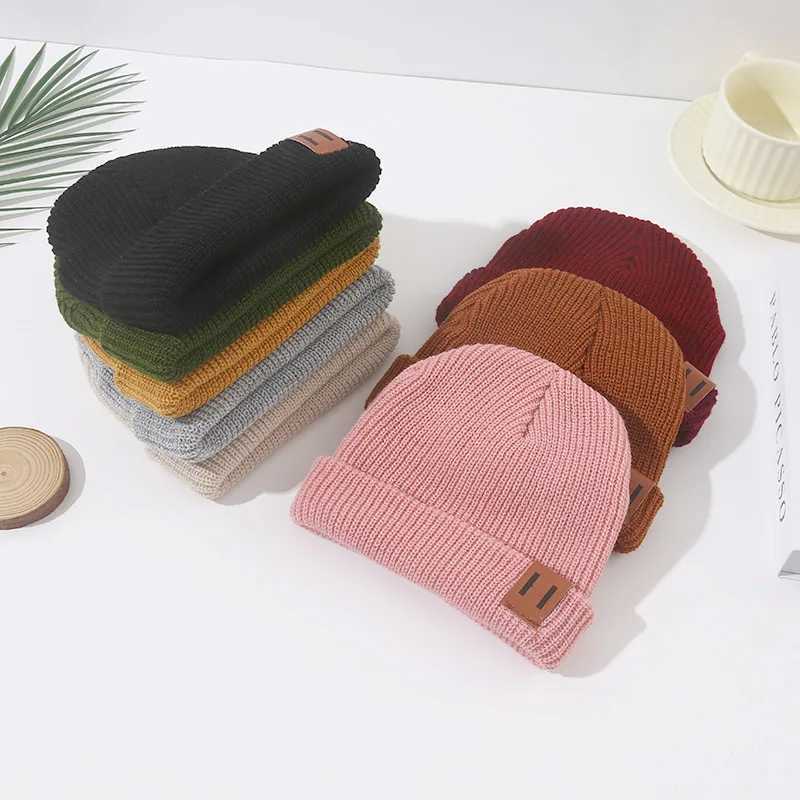 Winter Baby Knitted Hat Autumn Kids Beanie Children Cap for Girls Boys Infant Bonnet Hats Elastic Fashion Toddler Cap 14YL251024