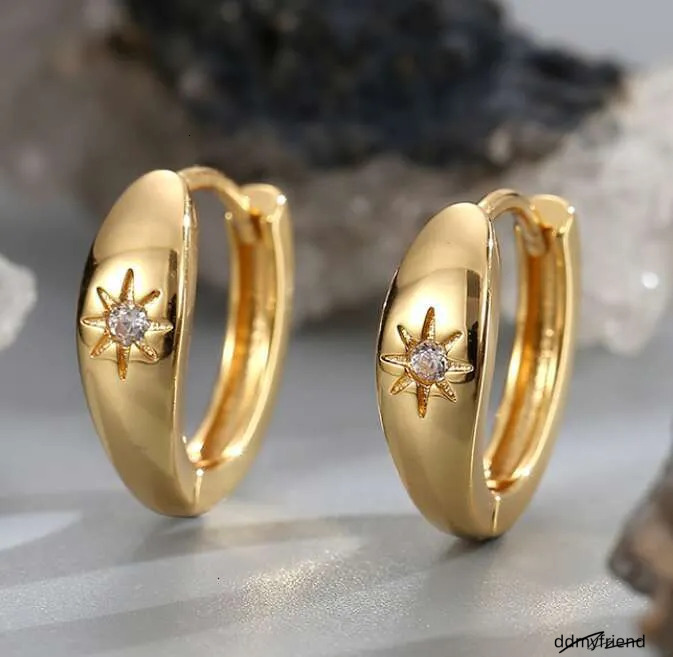 Minimalist Cubic Zirconia Earrings For Women - Fashionable Copper Sier Square Studs Ddmyfriend