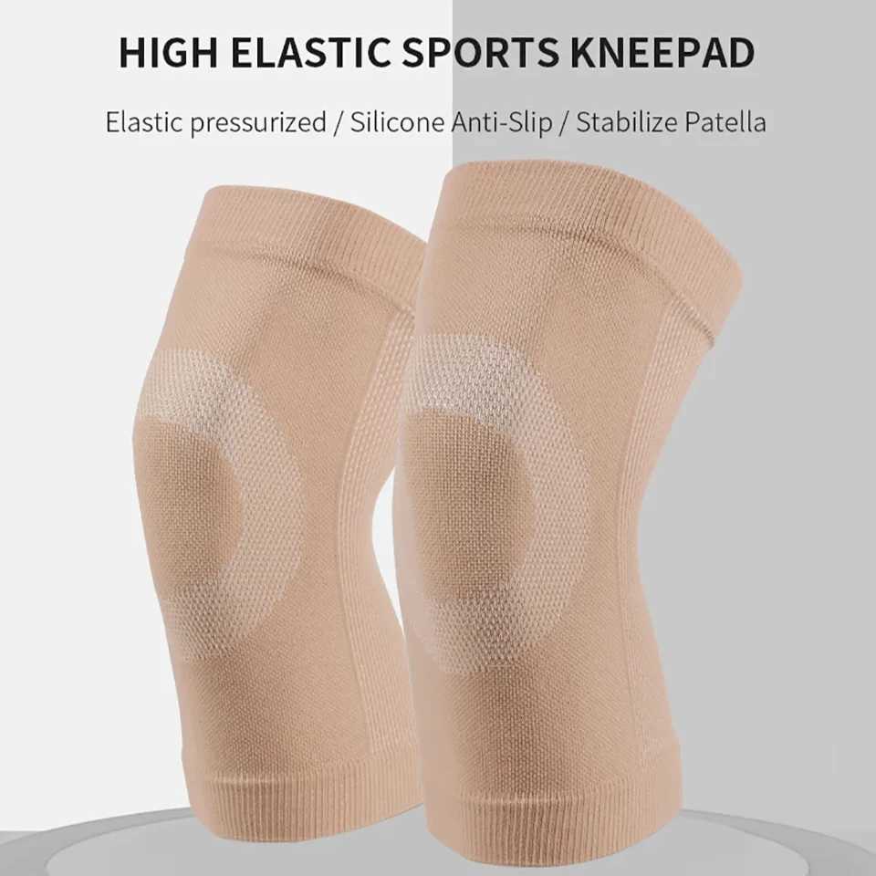 1Pair Summer Ultra Thin Knee Support Brace Sports Knee Pads Gym Running Knee Protector Meniscus Arthritis Injury Ease Knee PainW251024
