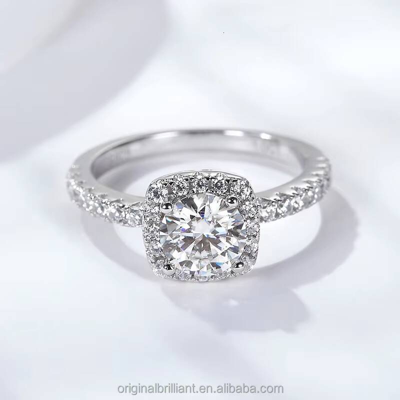 Starsgem Women Jewelry 05CT 10CT 20CT 30CT D VVS Moissanite S925 Sterling Silver Engagement Ring