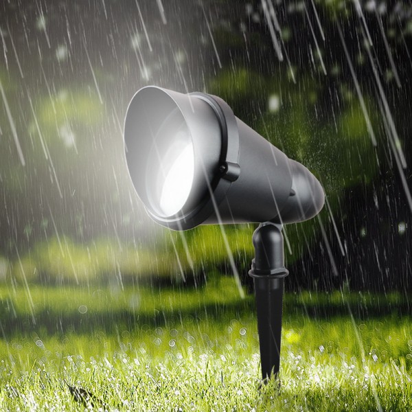 Outdoor Adjustable Landscape Spot Light with Ground Stake, Waterproof Garden Pathway Spotlight for Yard, Lawn, Patio Decoration