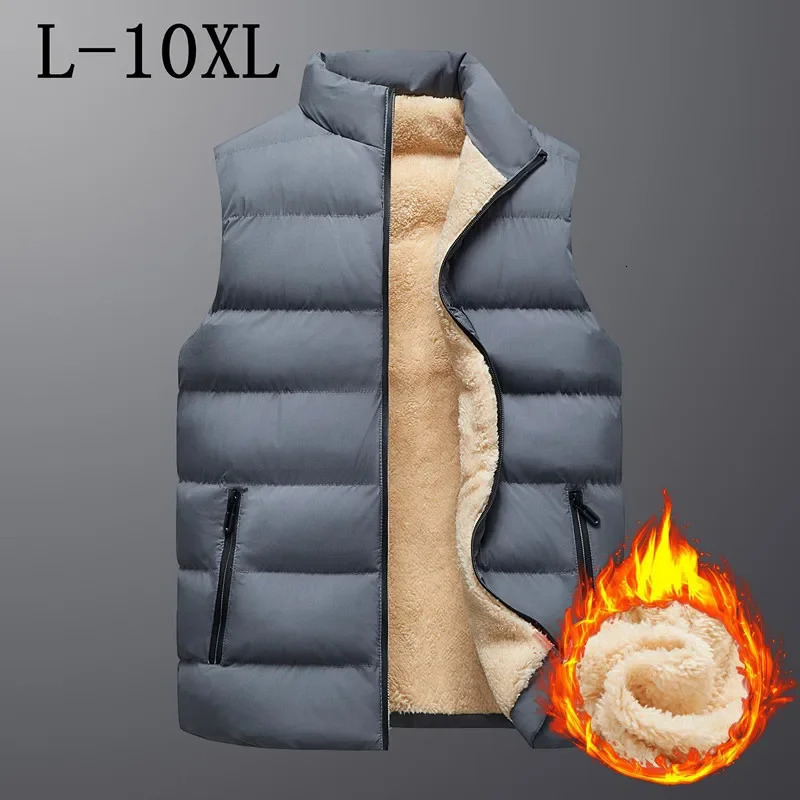Mens Plus Size Vests Clothings Winter Jackets Sleeveless Coat Fur Fashion Plus Size Warmed Waistcoat Fleece Vest Menswear 251020