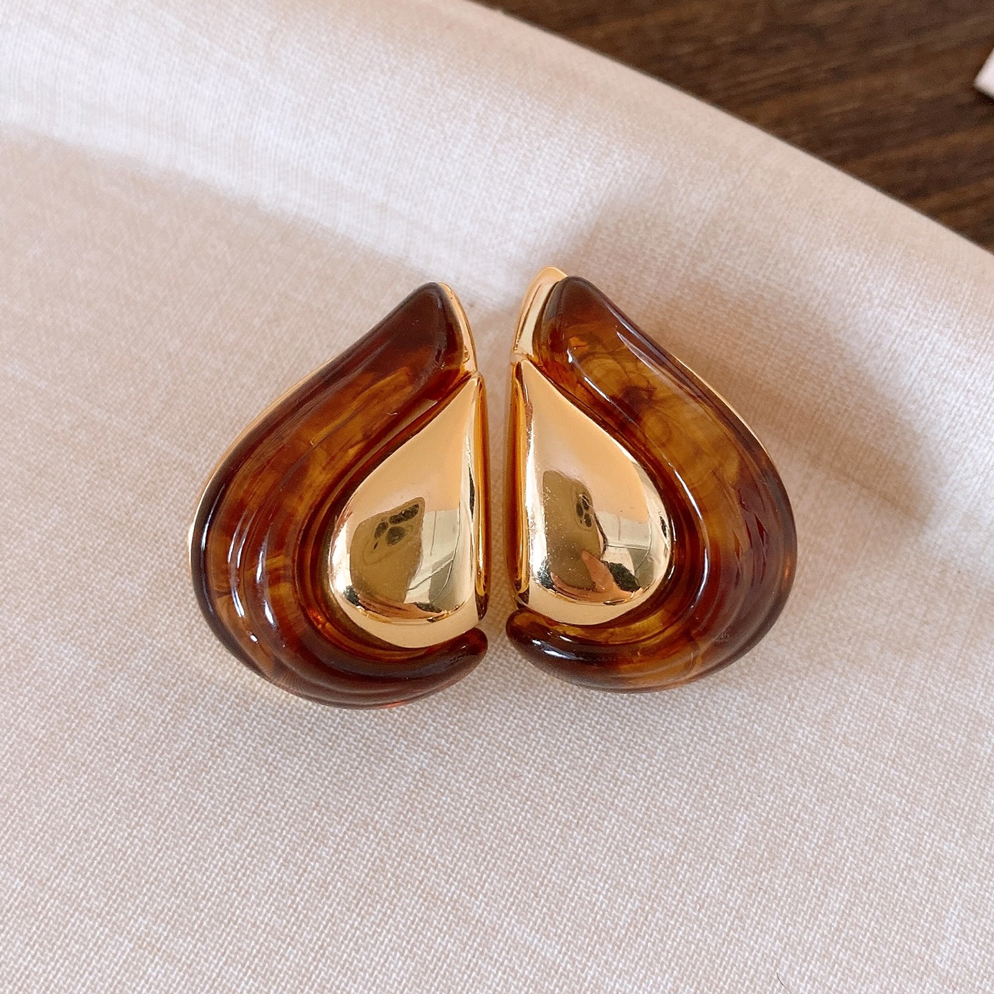 Designer earrings Luxury earrings Waterdrop multi-color niche high-end light luxury metal earrings gold earrings free shipping gift for women