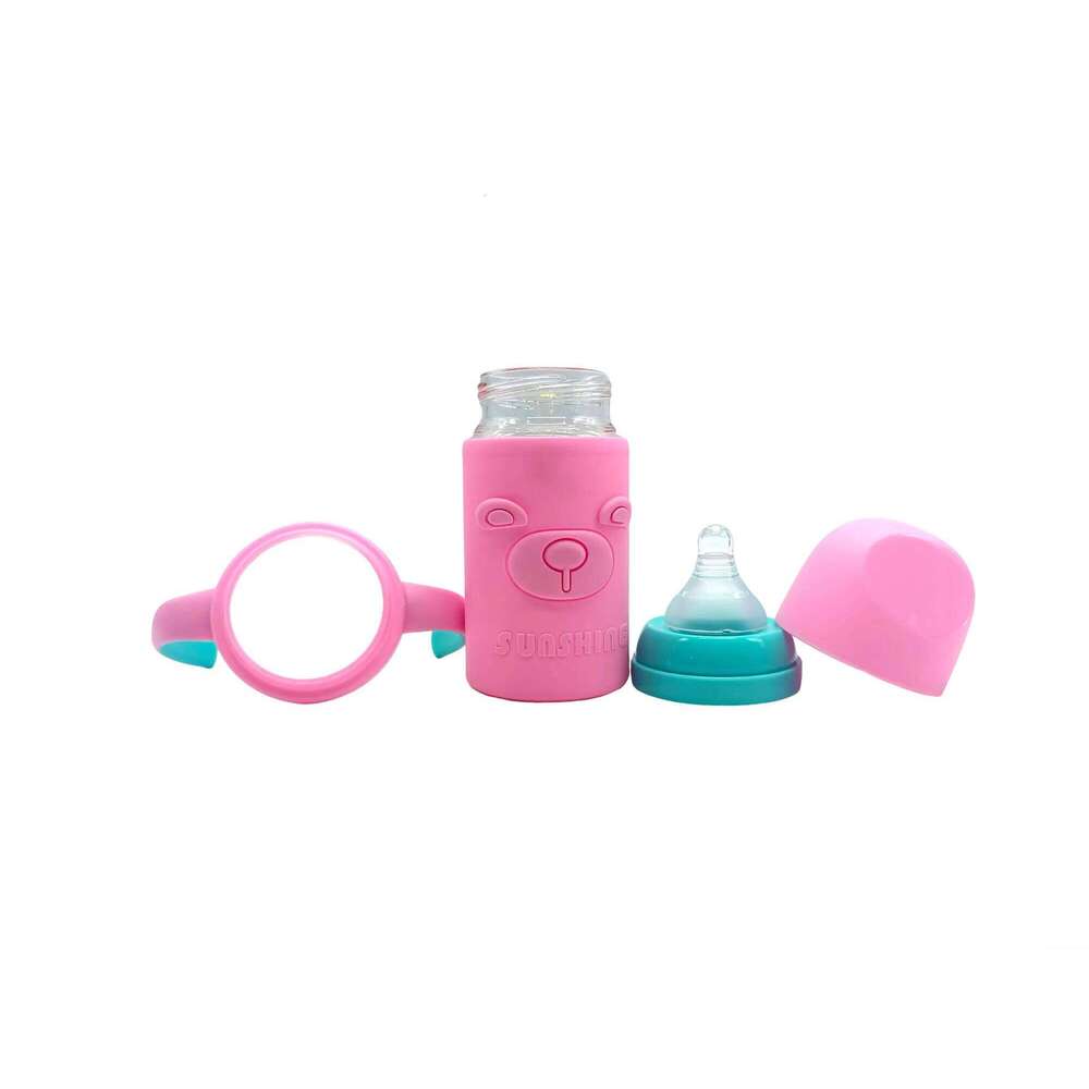 Quality High Borosilicate Glass Baby Bottle Newborn Safe Durable for Early Feeding