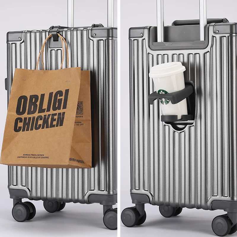 Mens Suitcase 2024 New LargeCapacity Trolley Case Strong and Durable Thickeneded DoubleLayer ExplosionProof Zipper SuitcaseW251024