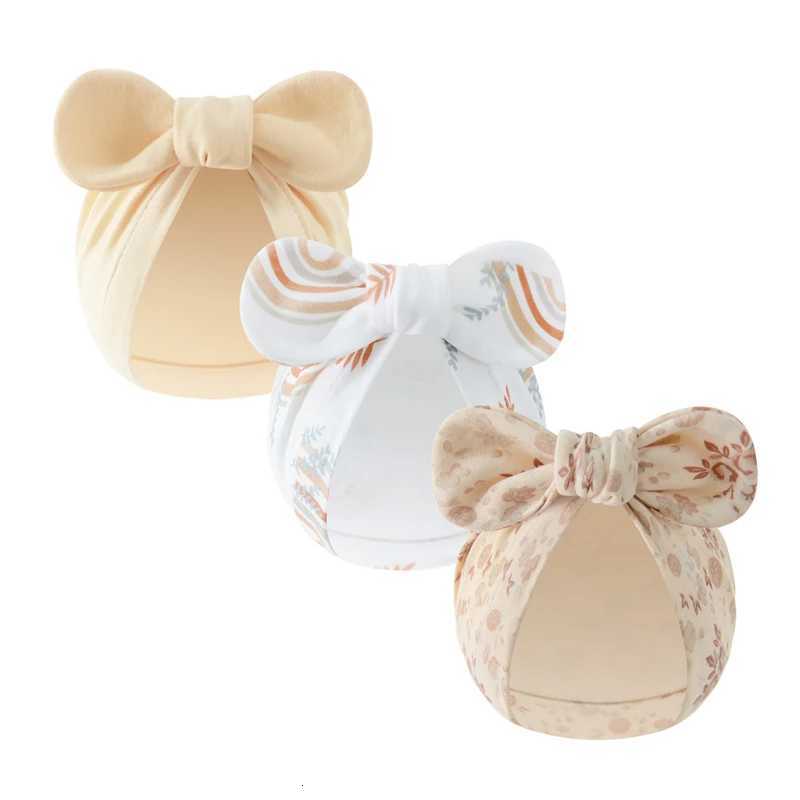 3Pcs Baby Beanie Hats Cotton Bunny Ears Newborn Turban Hat for Girls Boys Infant Bonnet Toddler Cap Newborn Gift 018ML251024