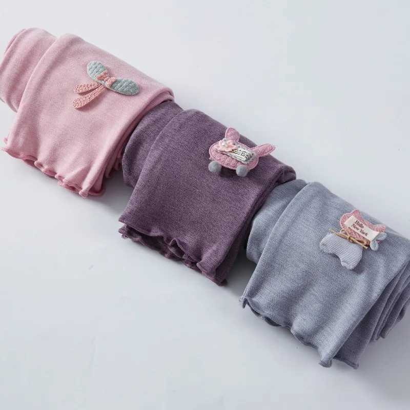 Velvet Slim Fit Childrens Autumn and Winter Underwear Girls Autumn Underwear Fashionable Underwear Cartoon PantsT251024