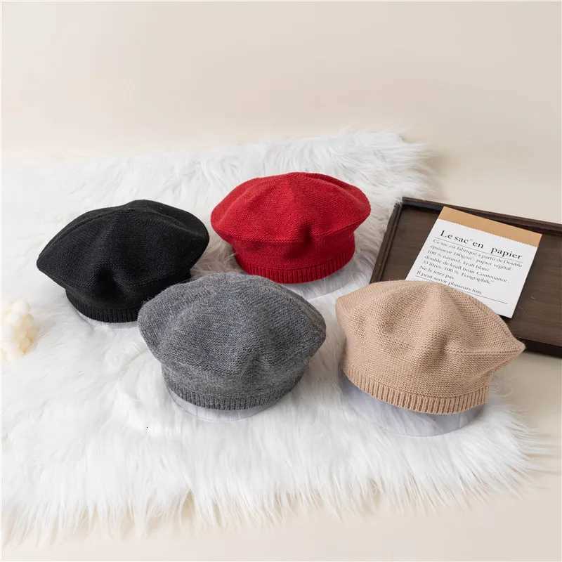 Winter Autumn Baby Girls Warm Solid Knitted Hats Children Beret Beanie Hat Casual Hat Soft Comfortable Kids Bonnet For 28YearsL251024
