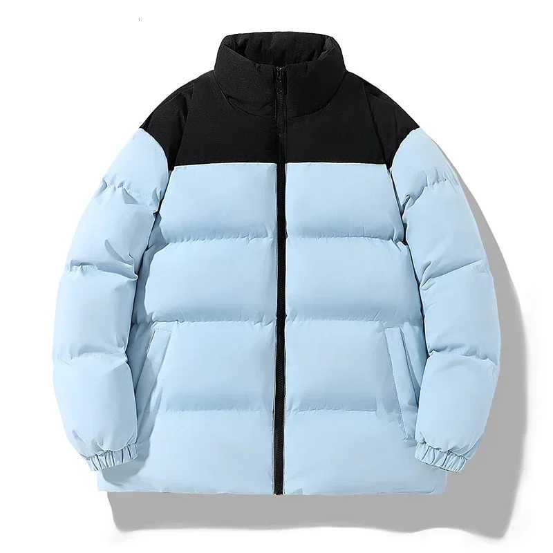 Winter Jacket Mens Classic Fashion Splicing Stand Collar Windproof Parka Korean Female Male Allmatch Down Cotton Padded Coat Z251024