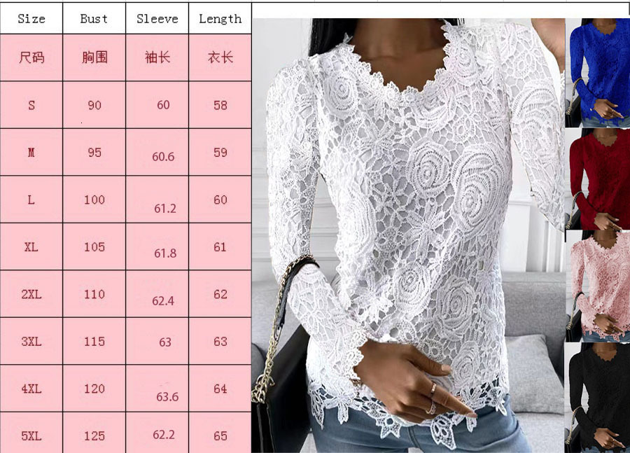 Women's New Autumn Winter Lace Long Sleeve Top