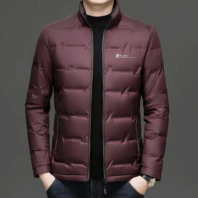 Winter New Men Thicken Down Cotton Parkas Casual Fashion Solid Windproof Stand Collar Zipper Cardigans Warm Coats Z251024
