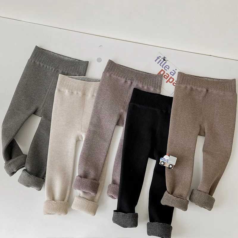 MILANCEl Kids Pants Fleece Leggings Children Warm Girls Skinny PantsT251024
