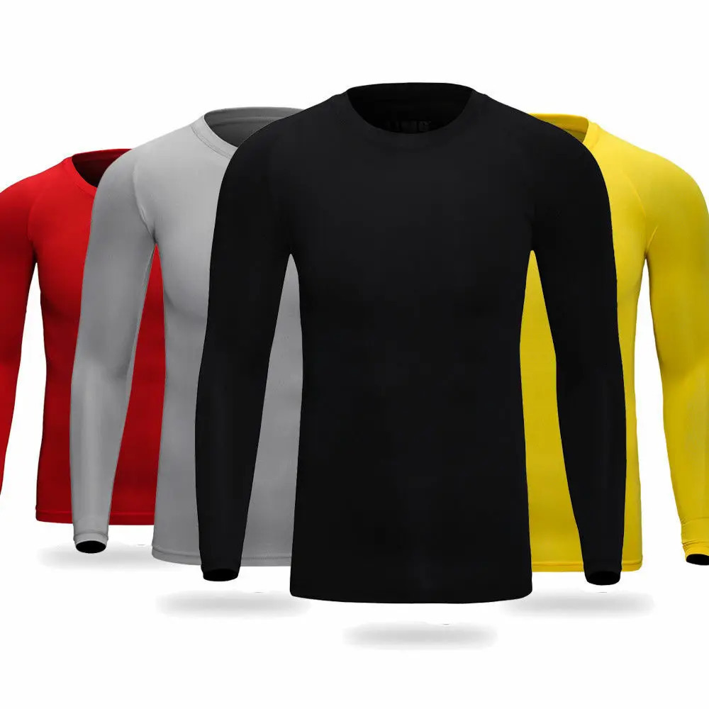 Men Long Sleeve Compression Under Base Layer TShirt Sport Fitness Underwear Tops Undershirts Warm Elastic Long Johns Inner Wear 251018