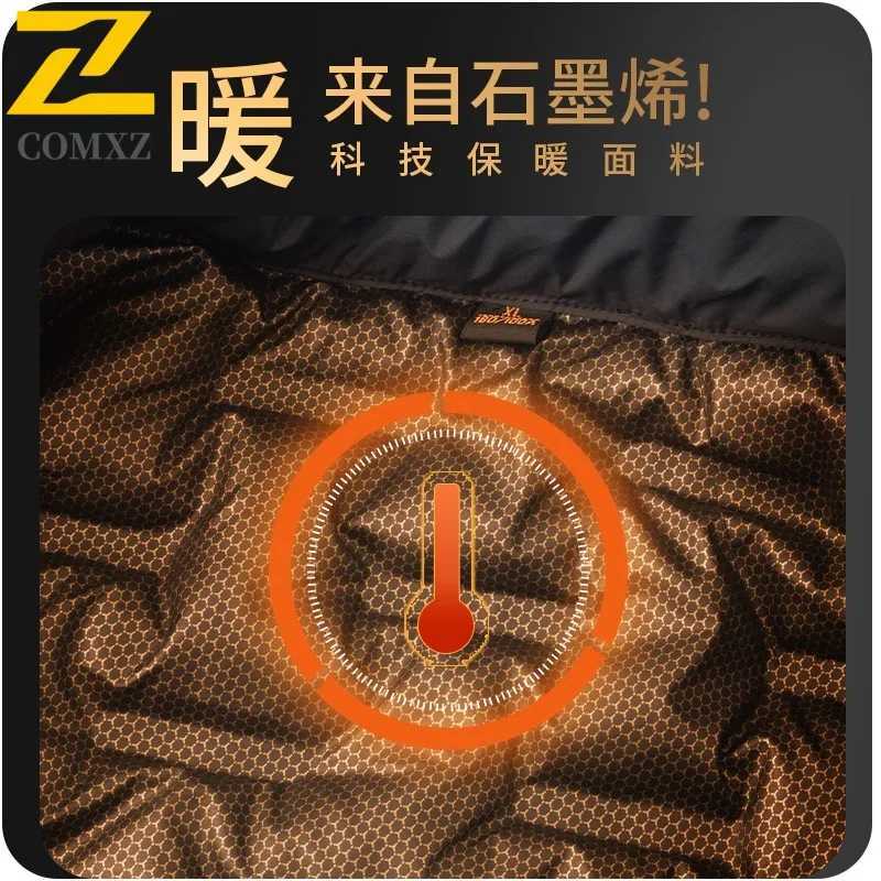 COMXZ Warm Padded Jacket Men 2025 New Winter Cold Proof Windproof Lightweight Handsome Bread Jacket Trendy Cotton Padded Jacket Z251024