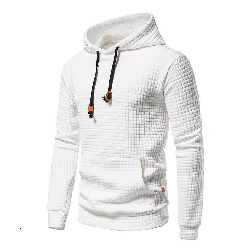Plaid Kangaroo Pocket Hooded Autumn Fashion Sweatshirt Unisex European and American Casual Sportswear Hoodie