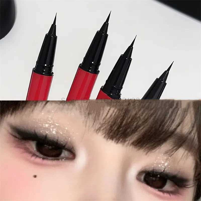 Ultrafine Liquid Eyeliner Lying Silkworm Waterproof Long Lasting Quick Dry Nonsmudging Eyeliner Natural Black Brown MakeupL251024