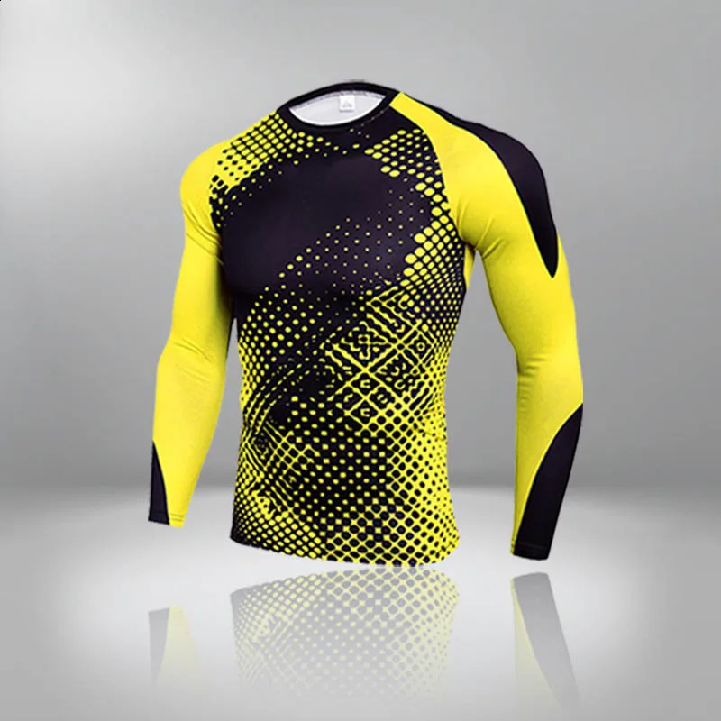 Quick Dry Fitness Mens Thermal Underwear For Men Thermo Clothes Winter Compression Quick Dry Long Sleeve Tshirt Sports Shirt 251018